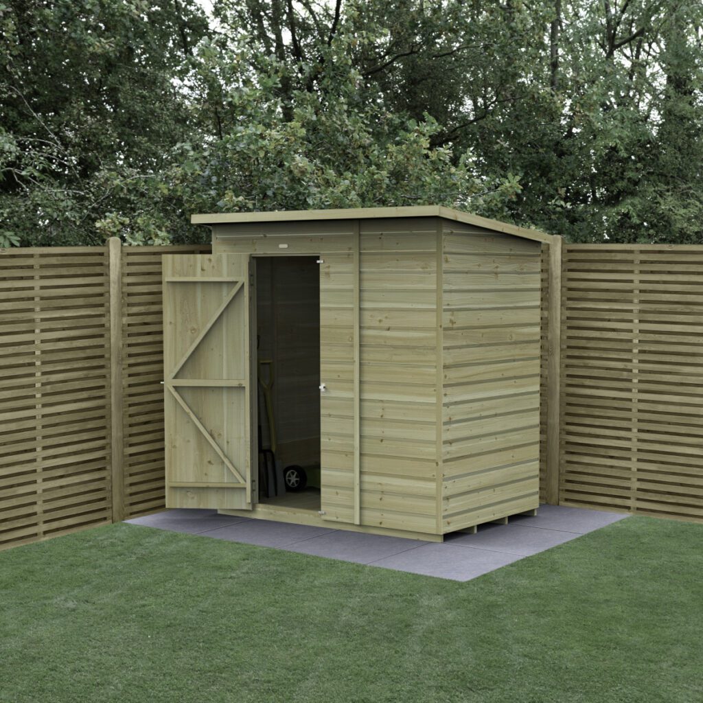 Beckwood 6×4 Pent Shed – No Windows – with Installation 5013053197622 2